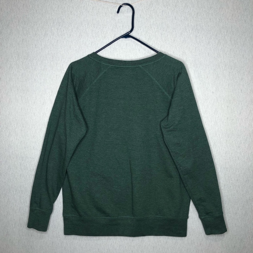 Women's L Sweatshirt Green My Life Is Ruled By A Tiny Furry Overlord Cat Lovers - Picture 5 of 10